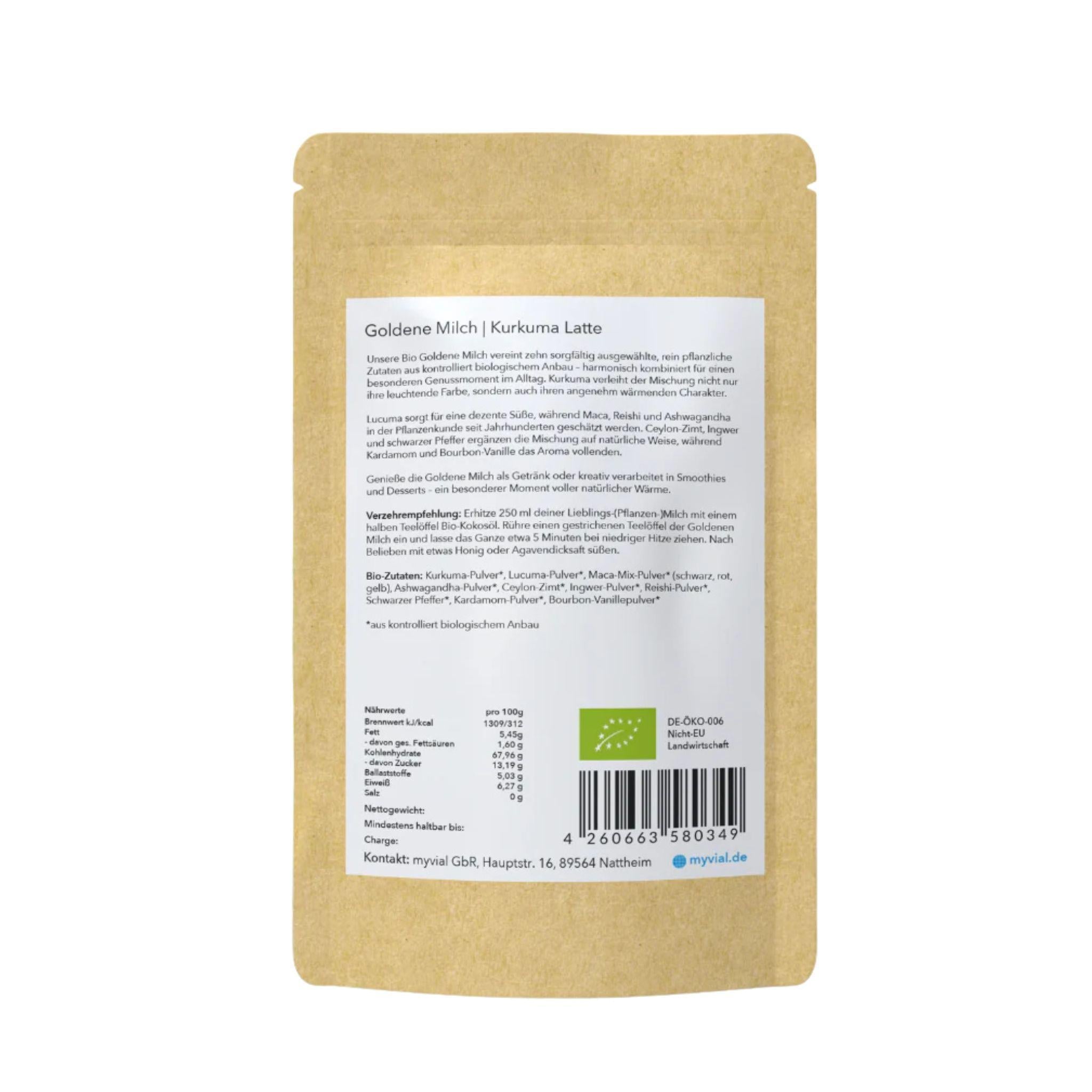 Bio Goldene Milch mit 10 Superfoods - 100g