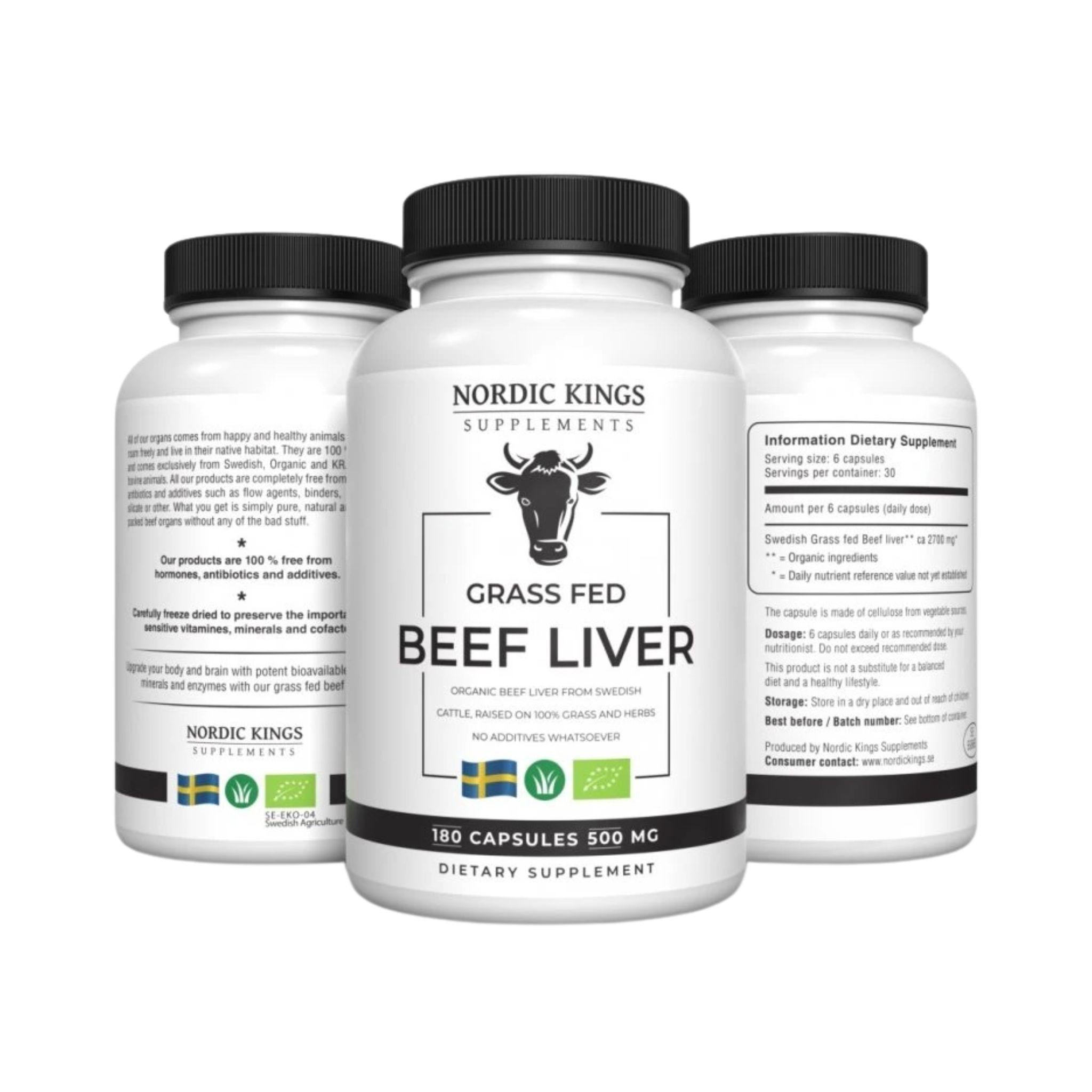 Bio Rinderleber Gefriergetrocknet - 180 Kapseln