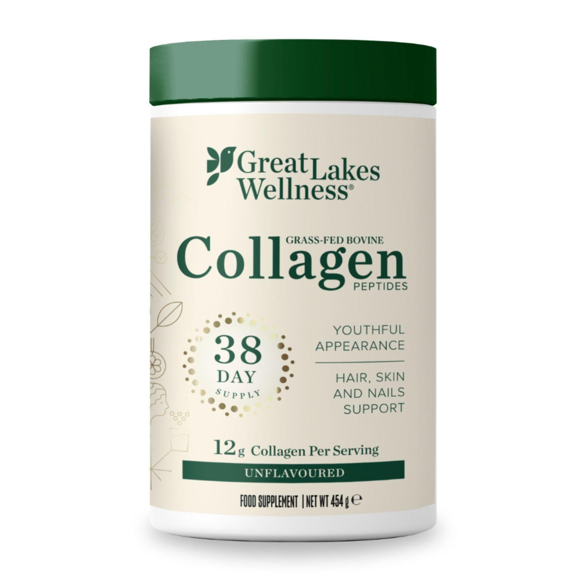 Great Lakes Wellness Bovines Kollagen Peptide Pulver – 454g - Great Lakes Wellness - Beef - Bone Broth - Darm - montcalia.ch