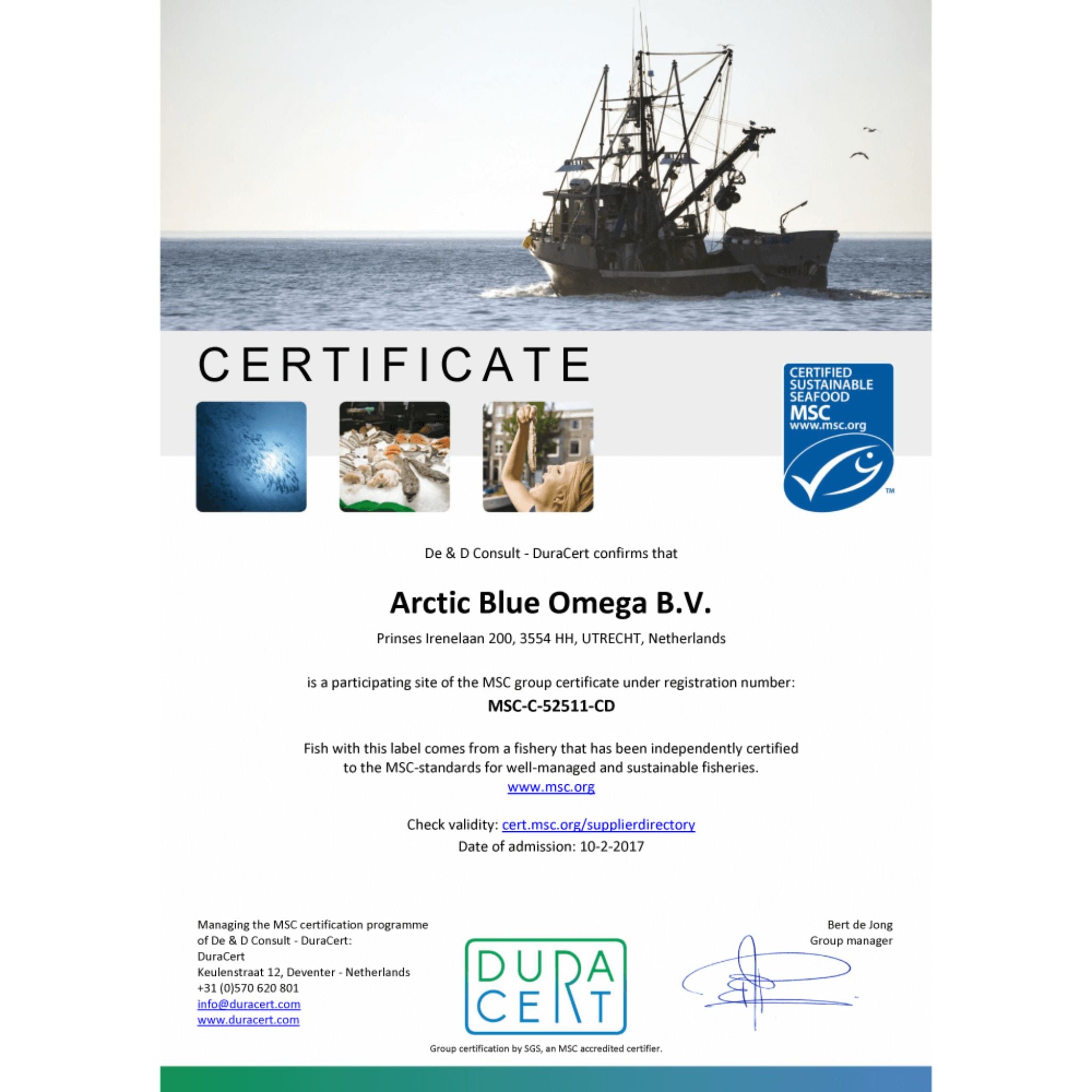 Omega 3 Fischöl MSC - 60 Kapseln - montcalia.ch