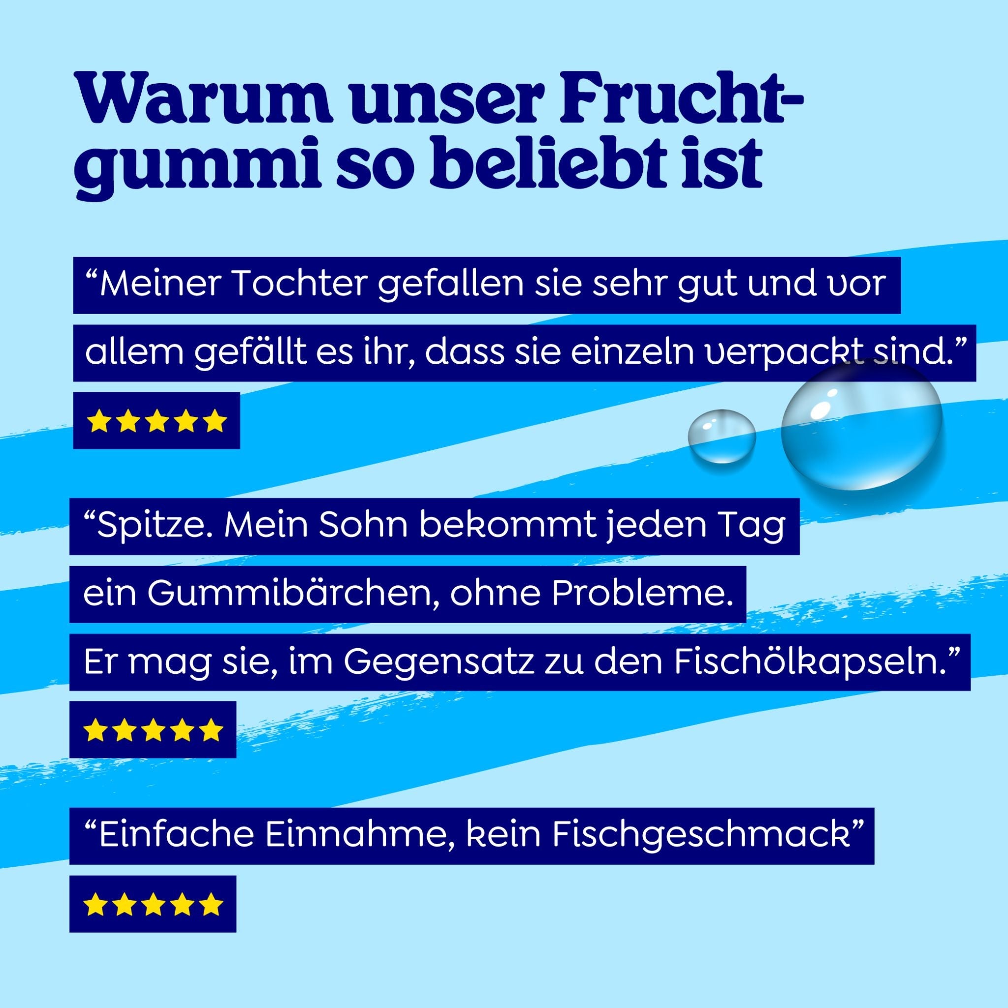 Omega 3 Gummis mit Vitamin D3 für Kinder MSC - 30 Fruchtgummis - Arctic Blue - Alaska - Seelachs - DHA - DPA - montcalia.ch