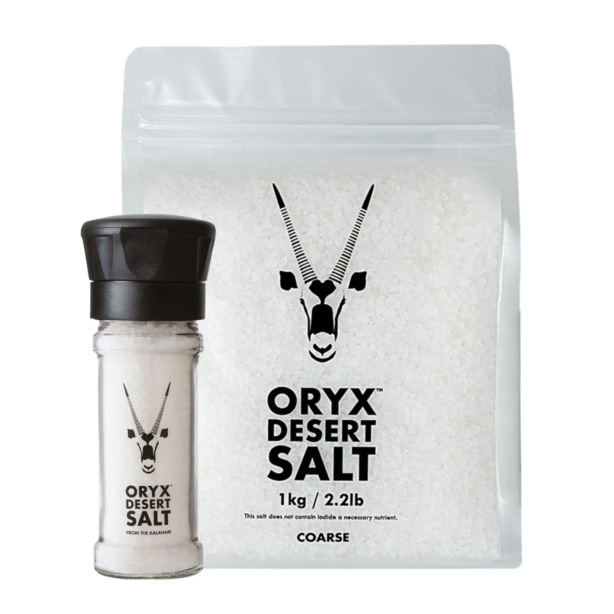 Oryx Desert Salt Bundle – Salzmühle 100g + Refill 1kg - ORYX DESERT SALT - UPODPSNUA500 - montcalia.ch
