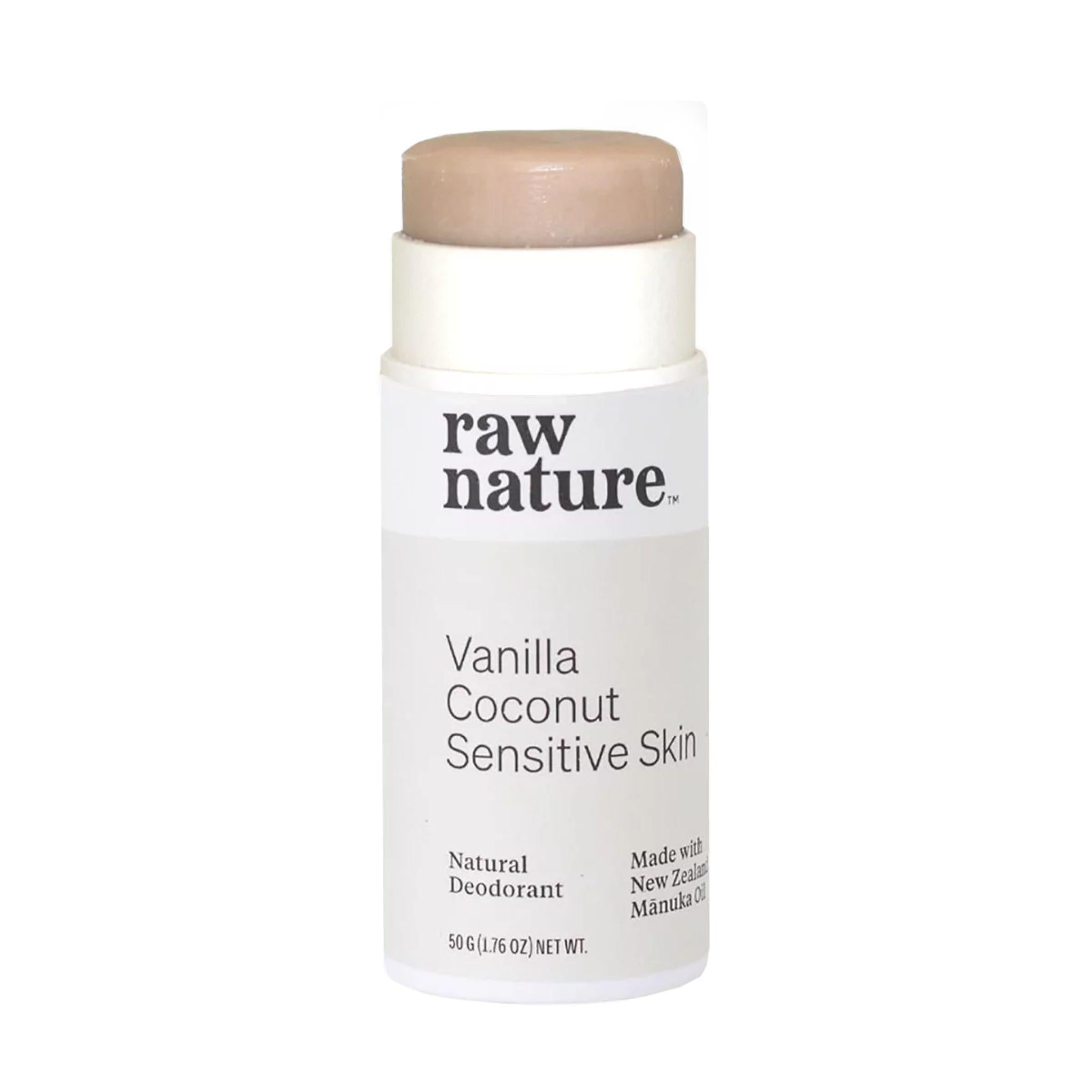 Raw Nature Natürliches Deodorant Vanilla Coconut – Für empfindliche Haut - Raw Nature - Deo - Kokos - Kokosöl - montcalia.ch